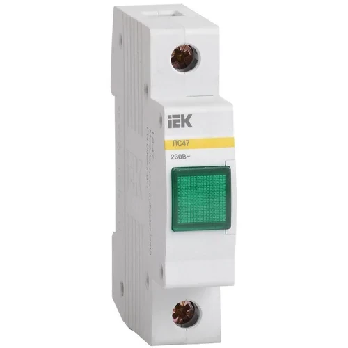 Лампа сигнальная ЛС-47 зел. IEK MLS10-230-K06