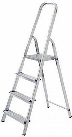 12-5041, Стремянка алюминиевая четыре ступеньки