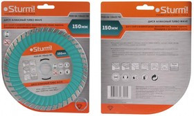 Круг алмазный STURM! 9020-04-150x22-TW Ф150х2.0х22мм универсальный рез турбо по бетону