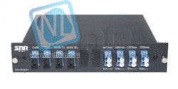 Мультиплексор CWDM одноволоконный 4-х канальный, (trx:1610-1550, 1470-1530), Monitor, UPG