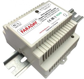 50W/12-24V/DIN, Блок питания с регулируемым напряжением, 12-24В,4.2-2.2А,50Вт