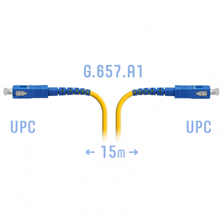 Патчкорд оптический SC/UPC SM G.657.A1 15 метров