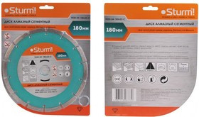 Круг алмазный STURM! 9020-04-180x22-C Ф180х2.2х22мм сухой рез сегментный по кирпичу