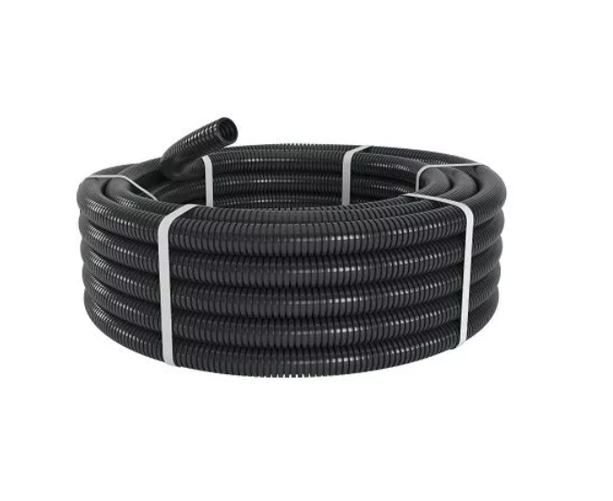 Труба гофрированная ПВХ гибкая легкая d20мм с протяжкой черн. (уп.100м) DKC 91920B