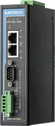 NPort IA 5150A-T 1-port RS-232/422/485 advanced, DB9 + TB, dual 10/100BaseT(X), t:-40/+75