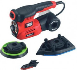 Машинка шлифовальная дельта BLACK & DECKER KA280K-QS 4в1 220Вт диск125мм платф.136см2 насадки кейс