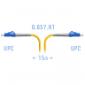 Патчкорд оптический LC/UPC SM G.657.A1 15 метров