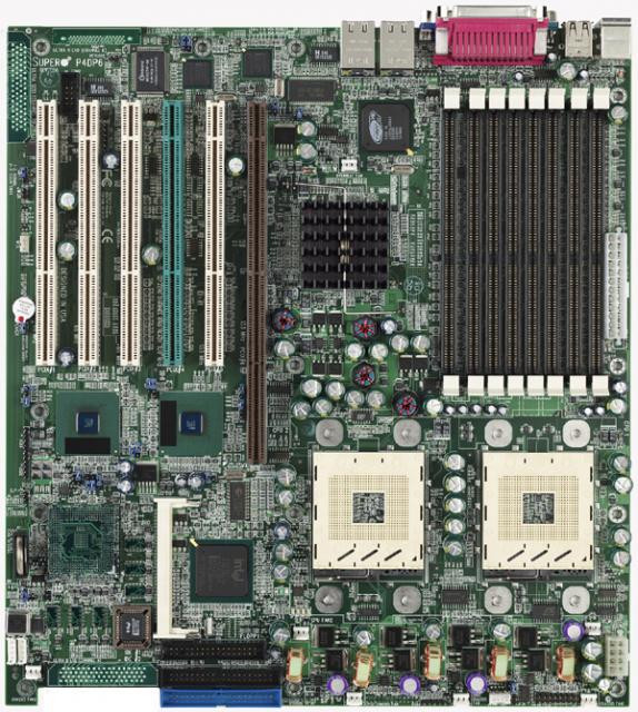 Материнская плата SuperMicro P4DPE-Q 2xXeon, E7500, IPMI, DDR ECC Reg., PCI-X,SVGA,2x100 LAN-P4DPE-Q(NEW)