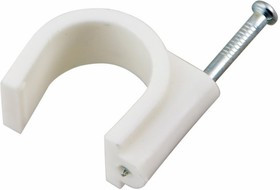 07-4007-20, Крепеж кабеля круглый 7 мм, белый (упак. 20 шт)
