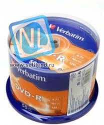 Verbatim 43548 DVD-R 4.7 GB 16x CB/50, Записываемый компакт-диск