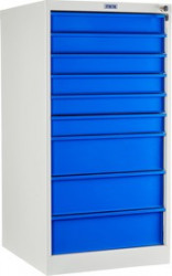 WDS-9, Тележка инструментальная, 9 выдвижных ящиков, замок