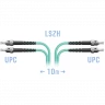 Патчкорд оптический ST/UPC MM Duplex 10 метров