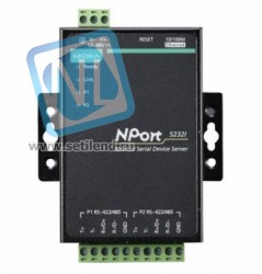 NPort 5230 2-портовый асинхронный сервер RS-232 + RS-422/485 в Ethernet MOXA