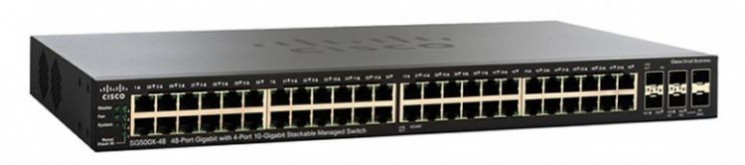 Коммутатор PoE Cisco SB SG550X-48P-K9-EU