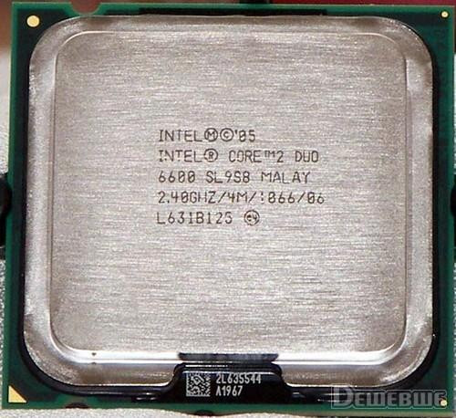 Процессор Intel BX80557E6600 Core 2 Duo E6600 2400Mhz (2x2048/1066/1.225v) LGA775 Conroe-BX80557E6600(NEW)