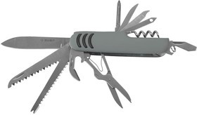 47780, Нож ЗУБР "МАСТЕР" складной многофункциональный, "12 в 1", обрезиненная рукоятка