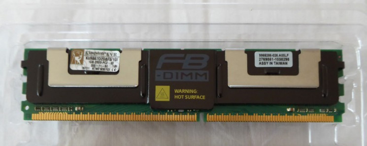 Модуль памяти Kingston KVR667D2D8F5/1GI DDRII FBD 1GB PC2-5300 667MHz-KVR667D2D8F5/1GI(NEW)