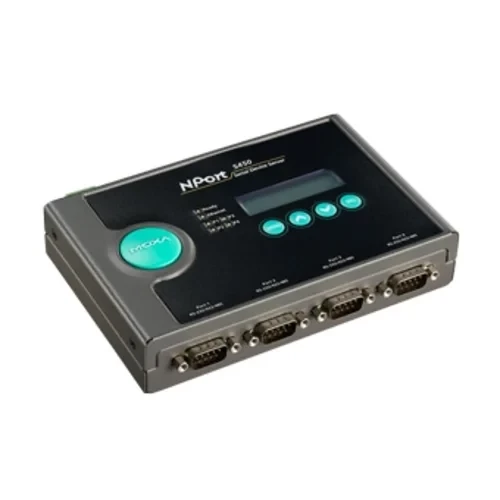 NPort 5450I 4-портовый преобразователь RS-232/422/485 в Ethernet c изоляцией 2 КВ, MOXA