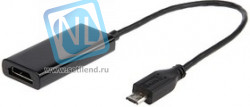 A-MHL-002, Шнур- адаптер (Конвертер) micro USB-HDMI, 5pin-19pin, 25см