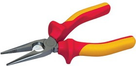 ST-0-84-006, Длинногубцы для электрика изолированные MaxSteel "VDE" 1000В, 160 мм