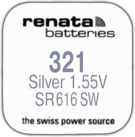 R 321 (SR 616 SW, 1.55V, 13mAh, 6.8x1.6mm)(батарейка для часов)