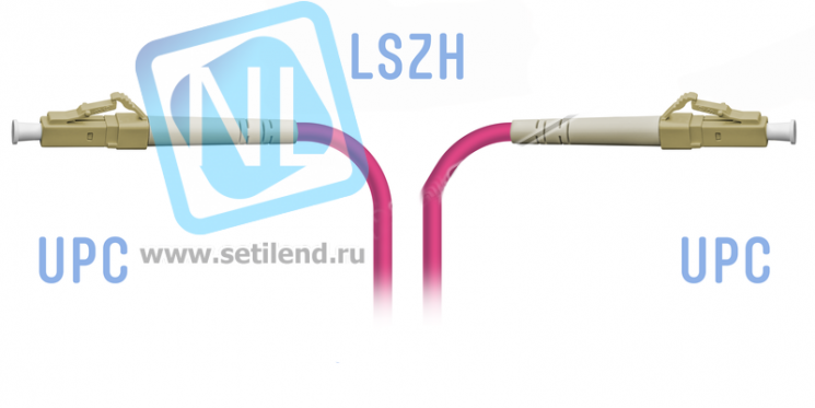 Патчкорд оптический LC/UPC SM 40 метров