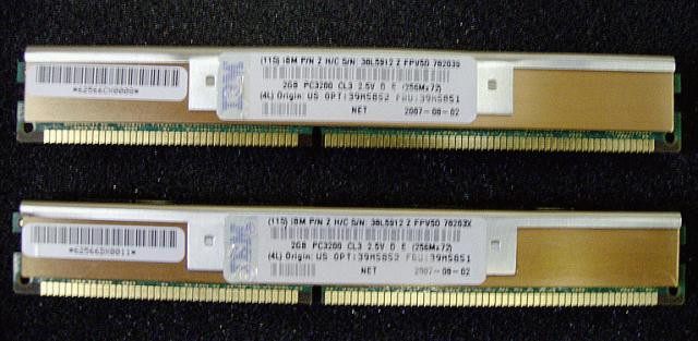 Модуль памяти IBM 39M5852 4GB (2x2GB) PC3200 ECC DDR RDIMM (LS20 Blade)-39M5852(NEW)