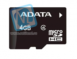 Карта памяти MicroSD HC ADATA 4GB class 4