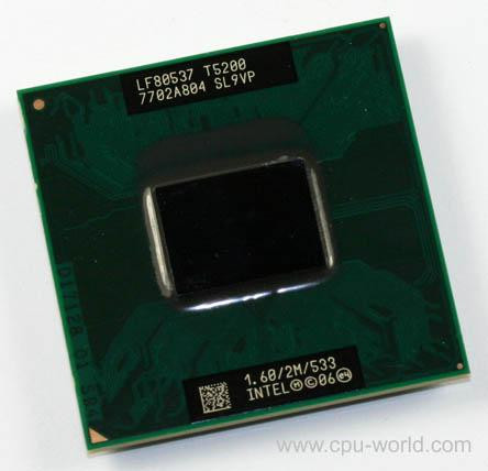 Процессор Intel SL9VP Core 2 Duo T5200 (1.60GHz, 533Mhz FSB, 2MB)-SL9VP(NEW)