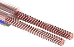 01-6207-6, Кабель акустический 2х2,00 мм² прозрачный BLUELINE (бухта 100 м)