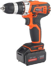 Дрель-шуруповерт аккумуляторная PATRIOT BR 241Li The One Li-ion, 24В, 2.0 Aч, 33 Нм, 2 АКБ, кейс