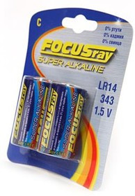 FOCUSray Super Alkaline LR14 BL2, Элемент питания