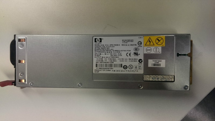 Блок питания HP 411077-001 Hot-Plug Option Kit DL360G5,365 700W-411077-001(NEW)