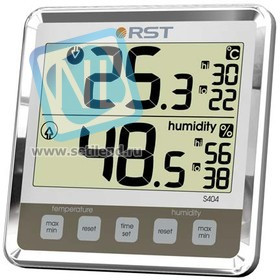 02404 RST Цифровой термогигрометр с большим дисплеем, цвет слоновая кость. EAN 7316040024047