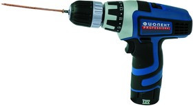 Акк.дрель ФИОЛЕНТ ДША-1-10-РЭ4-12 li-ion 12.0B 2x1.5Ач LiION 0-400/0-1200об/мин, зар.1ч, в кейсе