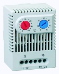 Блок управления климатом (термостат) для вентиляторов и обогревателей (сдвоенный)