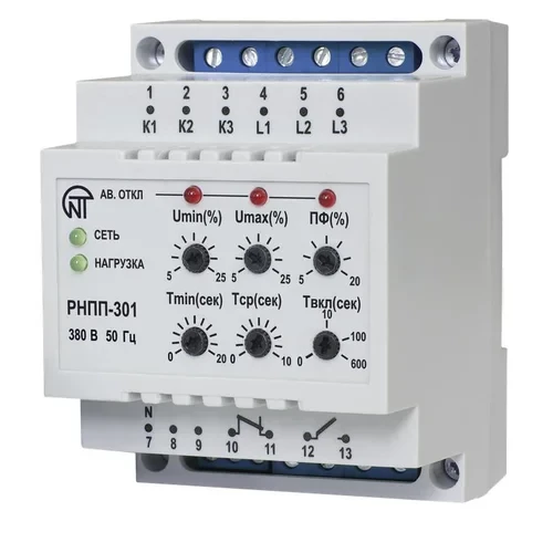 Реле напряжения РНПП-301 3ф НовАтек-Электро 3425600301