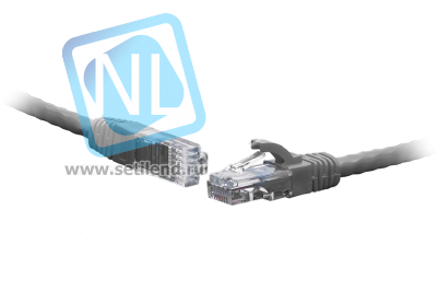 Коммутационный шнур U/UTP 4-х парный cat.6 3.0м PVC standart серый