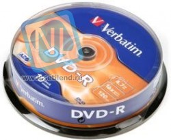 Verbatim 43523 DVD-R 4.7 GB 16x CB/10, Записываемый компакт-диск