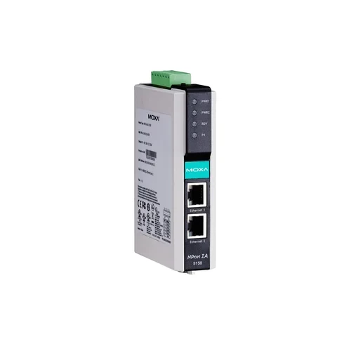 NPort IA-5150I-T 1-портовый преобразователь RS-232/422/485 в Ethernet с изоляцией 2 КВ, с расширенным диапазоном температур MOXA