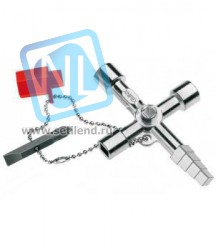 Ключ для электрошкафов с битой и переходником Knipex KN-001104