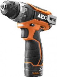 Дрель аккумуляторная AEG BS12C2LI-202B X5 (448465) 12В 2х2Ач ProLi-ion БЗП10мм 0-350/1500об/м 34Нм