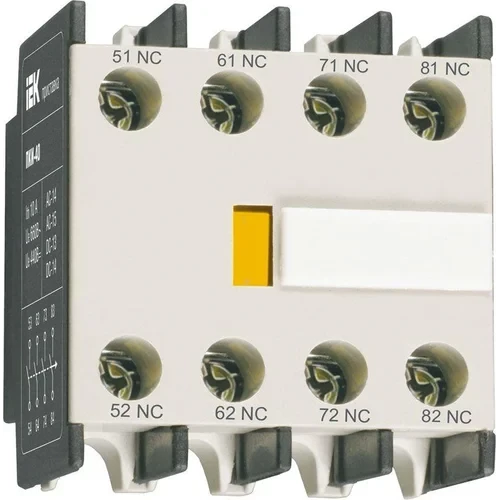 Приставка контактная ПКИ-04 доп. контакты 4р IEK KPK10-04