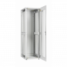 Напольный шкаф серии Lite 19", 33U, стеклянная дверь, Ш600хВ1567хГ600мм, в разобранном виде, серый