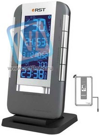 02711 RST Термометр цифровой с радио-датчиком, часы, гигрометр. EAN 7316040027116