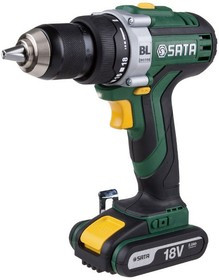 Дрель аккумуляторная SATA 51002 2000об/мин. 18В d13мм быстрозаж. патрон реверс комплект