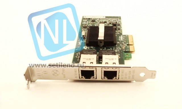 Сетевая карта Intel Pro/1000 PT Dual Port Server Adapter i82571EB 2x1Гбит/сек 2xRJ45 LP PCI-E4x-0X3959(new)