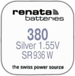 R 380 (SR 936W, 1.55V, 84mAh, 9,5x3,6mm)(батарейка для часов)