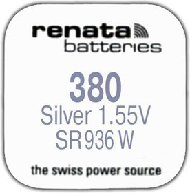 R 380 (SR 936W, 1.55V, 84mAh, 9,5x3,6mm)(батарейка для часов)