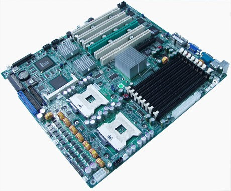 Материнская плата SuperMicro X6DH8-XB iE7520 Dual s604 8DualDDR 2SATA U100 PCI-E8x 6PCI-X SVGA 2xGbLAN 2xUW320SCSI E-ATX 800Mhz-X6DH8-XB(NEW)